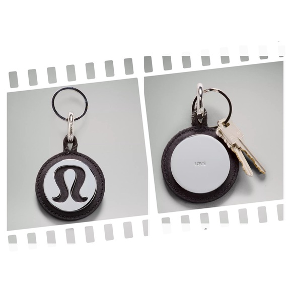 lululemon athletica Accessories - Lululemon Logo Bag Charm & Keychain Black Silver LOVE NWT